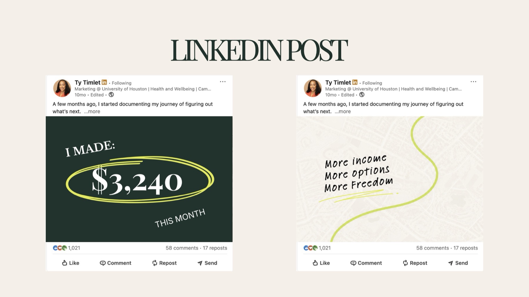 LinkedIn post templates