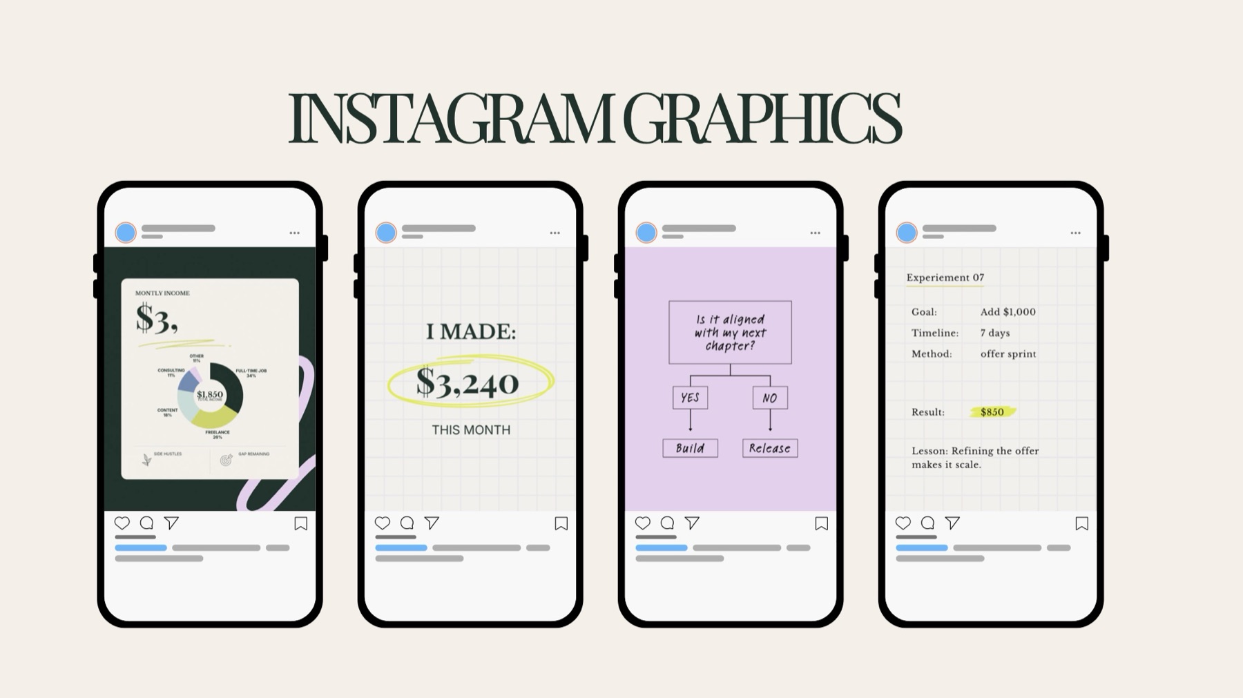 More Instagram graphics on phones