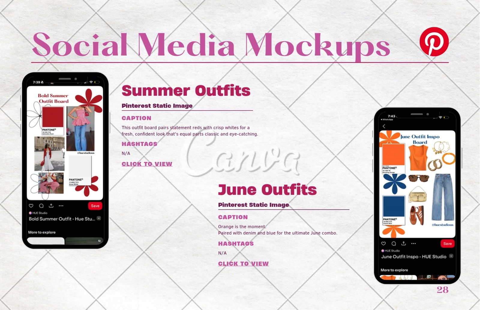 Pinterest mockups