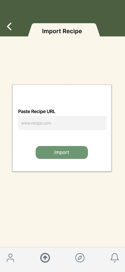 Import a recipe from a link