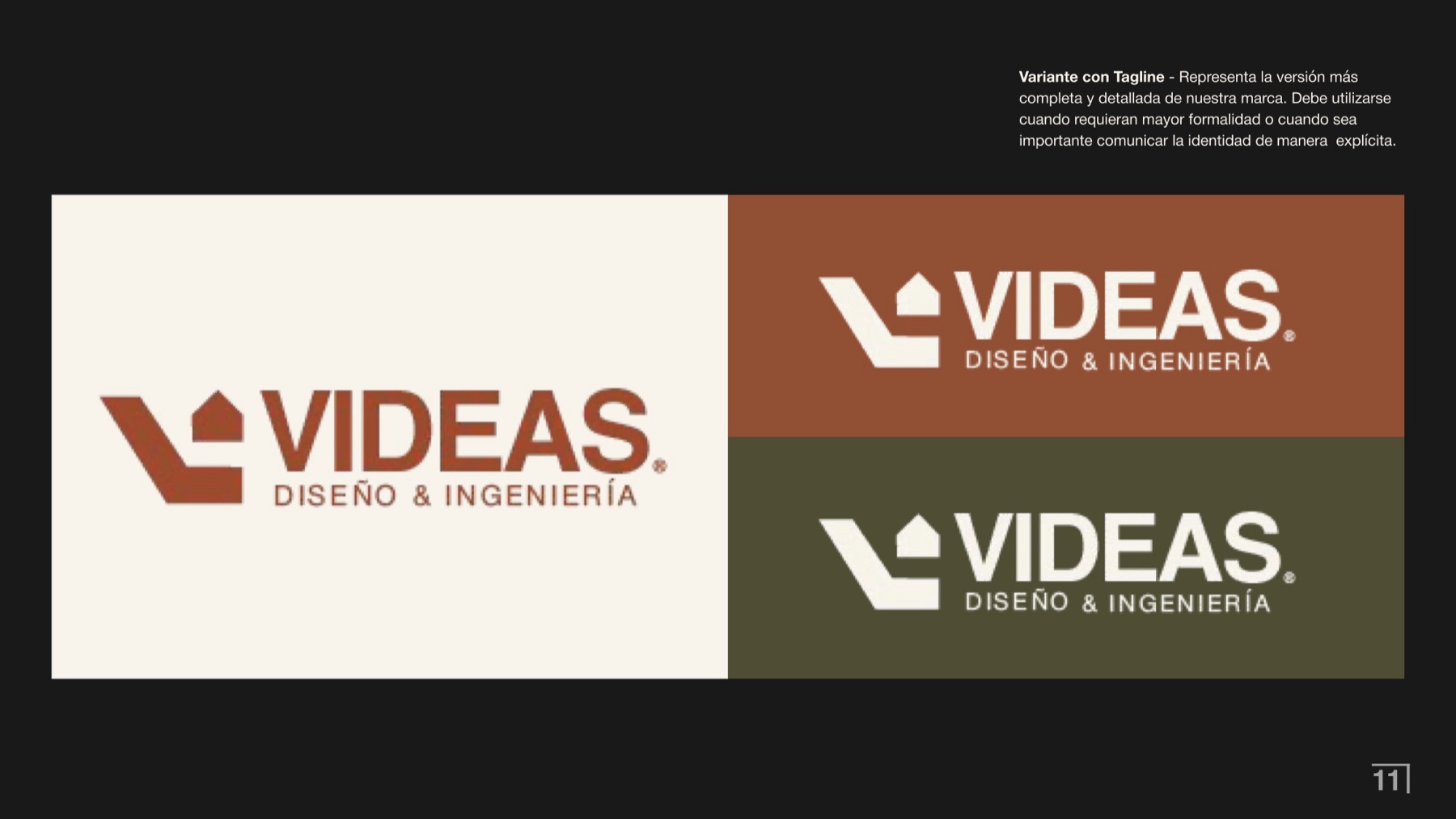 Logo variants with the Diseño & Ingeniería tagline