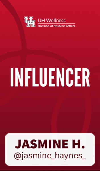 Influencer lanyard badge for Jasmine H.