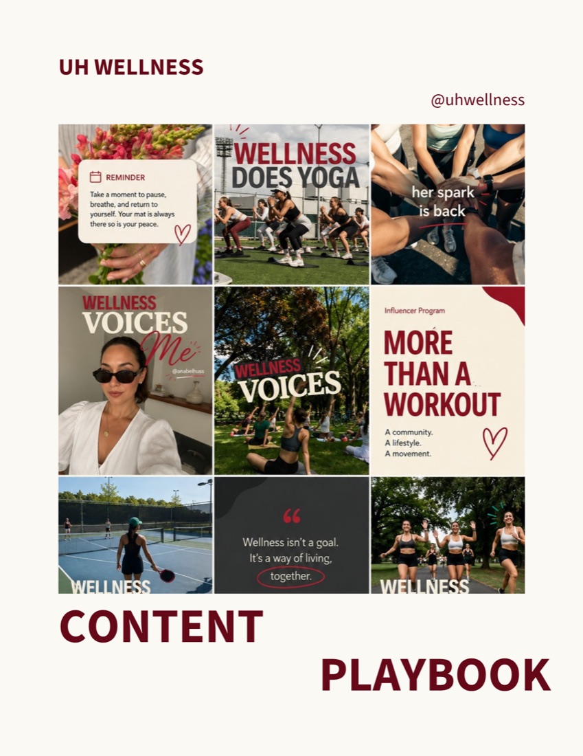 UH Wellness content playbook
